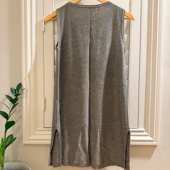 Eileen Fisher Gray Sleeveless Knit Dress or Long Tunic Top - Size XS - Picture 3 of 4